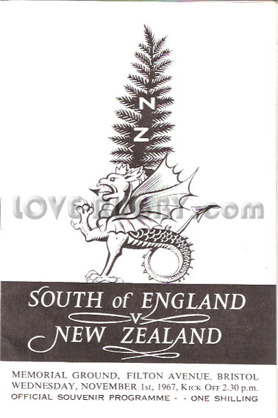 South of England New Zealand 1967 memorabilia
